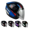 Capacete EBF Spark Jet Sting Aberto Preto Brilho/Azul