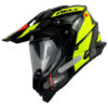 Capacete Helt Cross Vision Glass Dusty - Preto/Verde