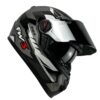 Capacete FW3 GTX Fechado + Viseira Extra Grafite + Viseira Cromada (Prata)