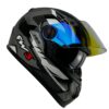 Capacete FW3 GTX Fechado + Viseira Extra Grafite + Viseira Revo Azul (Transparente)