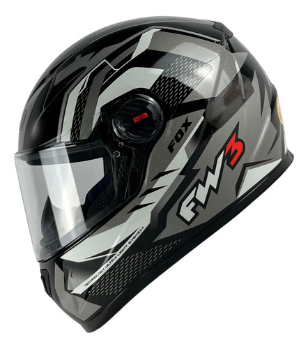 Capacete FW3 GTN Fechado Grafite Capacete FW3 GTN Fechado Grafite