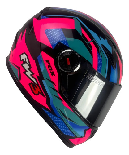 Capacete FW3 GTX Fechado + Viseira Extra