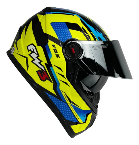 Capacete FW3 GTX Fechado + Viseira Extra
