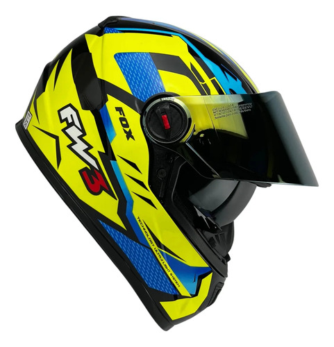 Capacete FW3 GTX Fechado + Viseira Extra