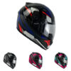 Capacete EBF Spark Flash Fechado Preto Brilho/Azul