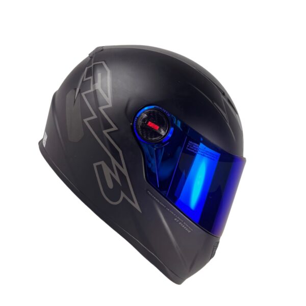 Capacete FW3 GTX Fechado + Viseira Extra Classic - Preto Fosco + Viseira Revo Azul (Escura)