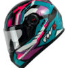 Capacete FW3 GTN Fechado Azul Tifany/Lilás Capacete FW3 GTN Fechado Azul Tifany/Lilás