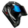 Capacete FW3 GTX Fechado + Viseira Extra Grafite + Viseira Camaleão (Colorida)