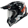 Capacete Helt Cross Vision Glass Ride - Branco/Laranja