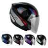 Capacete EBF Spark Jet Sting Aberto Preto Brilho/Prata