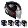 Capacete EBF Spark Jet Sting Aberto Preto Brilho/Chumbo
