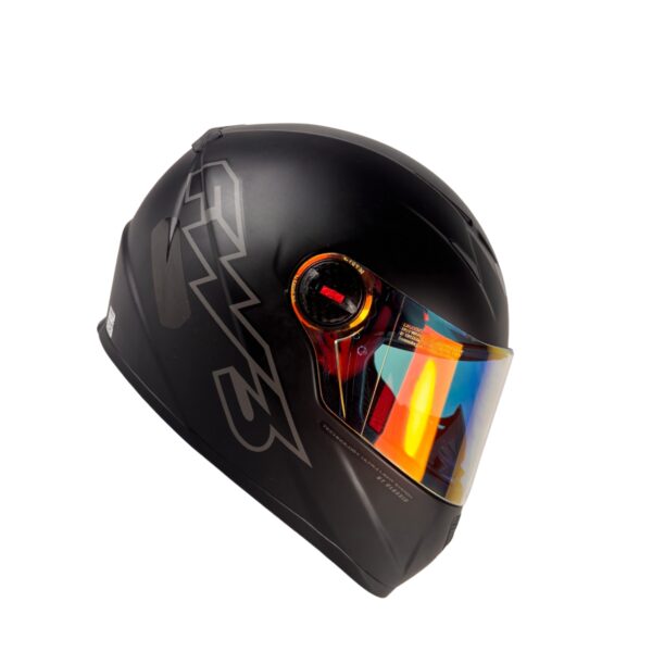 Capacete FW3 GTX Fechado + Viseira Extra Classic - Preto Fosco + Viseira Revo Vermelha (Transparente)
