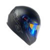 Capacete FW3 GTX Fechado + Viseira Extra Classic - Preto Fosco + Viseira Revo Azul (Transparente)