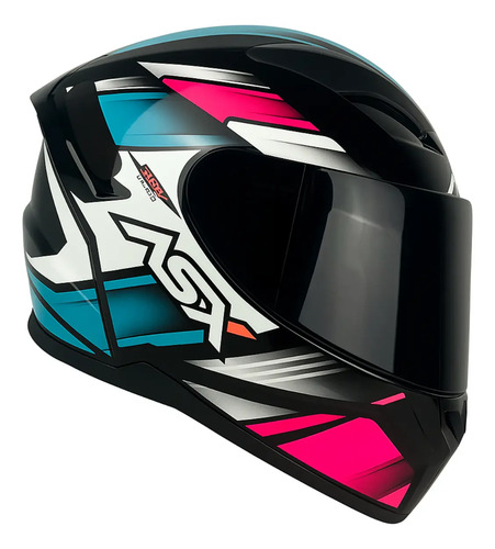 Capacete ASX City Fechado + Viseira Fumê