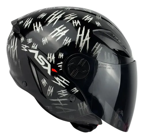 Capacete ASX City Air Aberto + Viseira Fumê