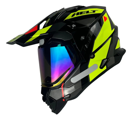 Capacete Helt Cross Vision Glass + Viseira Extra