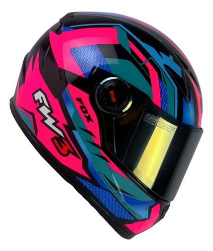 Capacete FW3 GTX Fechado + Viseira Extra