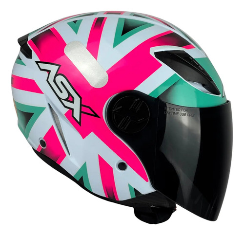 Capacete ASX City Air Aberto + Viseira Fumê