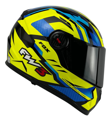 Capacete FW3 GTX Fechado + Viseira Extra