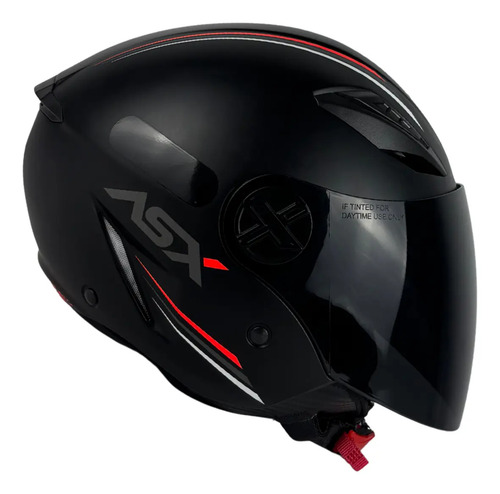 Capacete ASX City Air Aberto + Viseira Fumê
