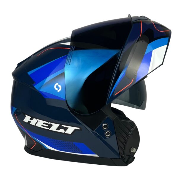 Capacete Helt Hippo Glass Escamoteável + Viseira Extra