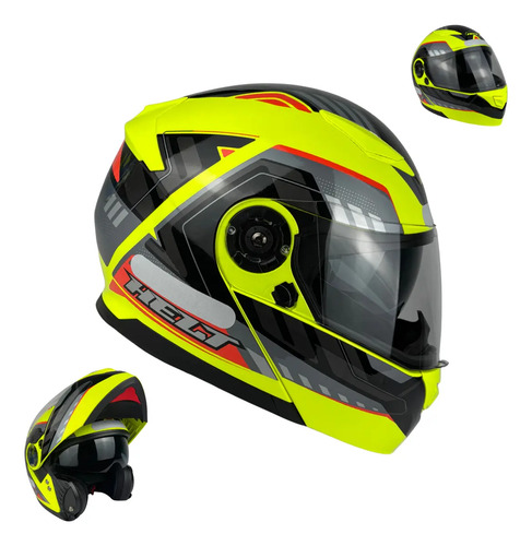 Capacete Helt Hippo Glass Escamoteável