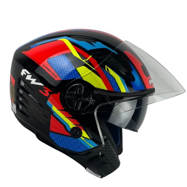 Capacete FW3 X-Open Up Fox Aberto