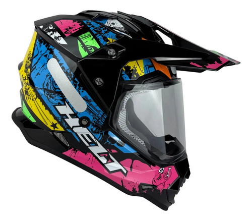 Capacete Helt Cross Vision Glass
