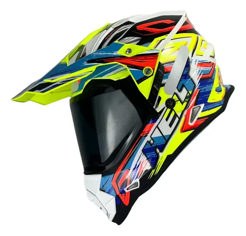 Capacete Helt Cross Vision Glass + Viseira Extra