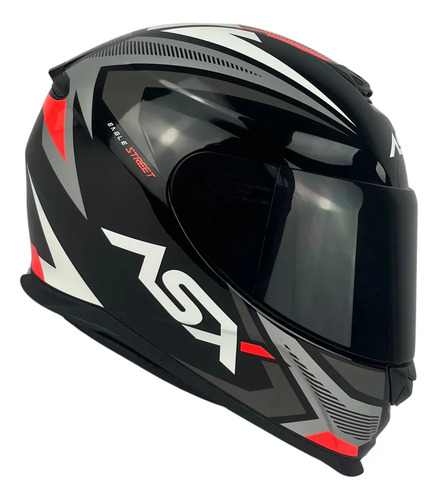 Capacete ASX Eagle Fechado + Viseira Fumê