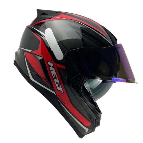 Capacete Helt Tracker Glass Fechado + Viseira Extra